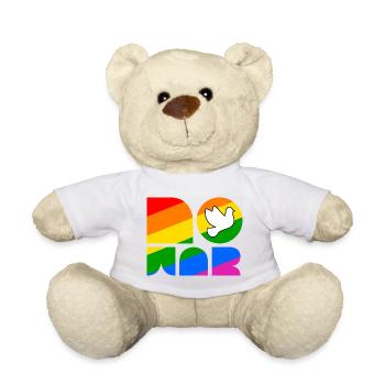 Chemise du mois de la fierté LGBTQ No War - Nounours - blanc - Devant