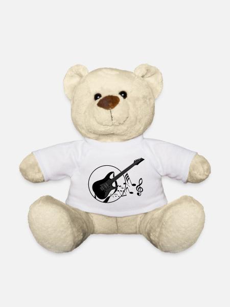 guitare - Nounours - blanc