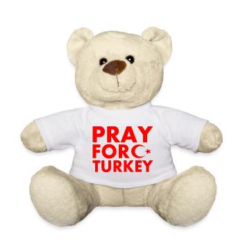 Pray for turkey - Teddy - Weiß - Vorne