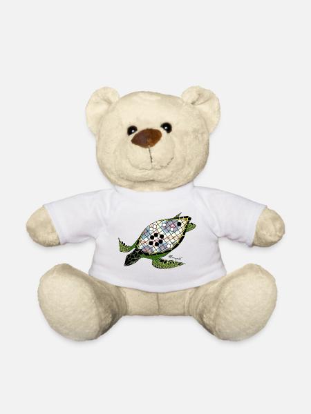 Der Schildkrötenpanzer - Teddy - Weiß