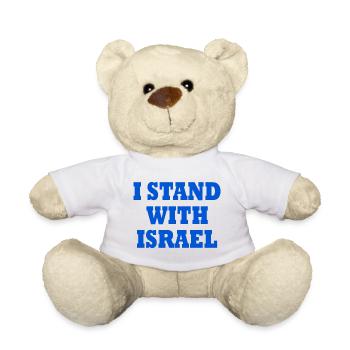 I Stand with israel - Teddy Bear - white - Front