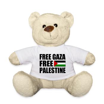 Free gaza Free palestine - Teddy Bear - white - Front