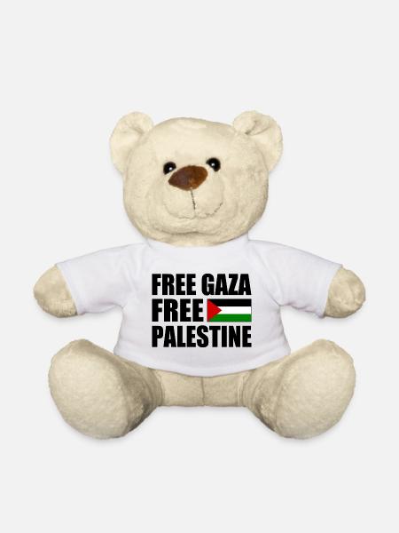 Free gaza Free palestine - Nounours - blanc