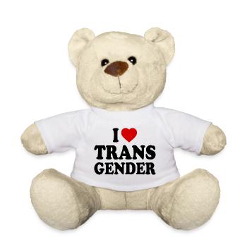 I love transgender trans - Teddy - Weiß - Vorne