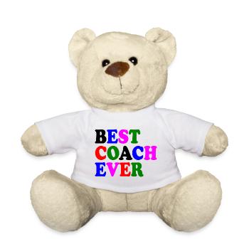Best coach ever - Teddy Bear - white - Front