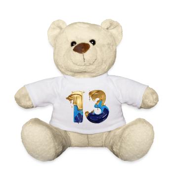 NR. 13 NUMMER 13 COOL 13. GEBURTSTAG - Teddy - Weiß - Vorne