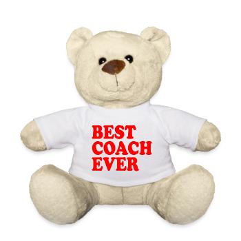 Best coach ever - Teddy Bear - white - Front