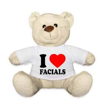 I love facials - Teddy - Weiß - Vorne