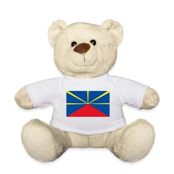 974 Ker Kreol - MAHAVELI Flag - Teddy Bear - white - Front