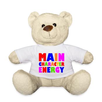 Main character energy - Teddy - Weiß - Vorne