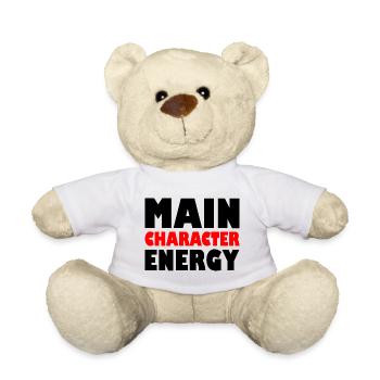 Main character energy - Teddy - Weiß - Vorne