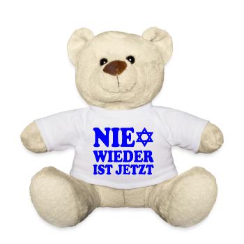 Nie wieder ist jetzt - Teddy - Weiß - Vorne