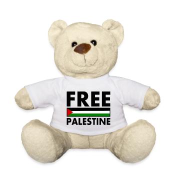 Free palestine - Nounours - blanc - Devant