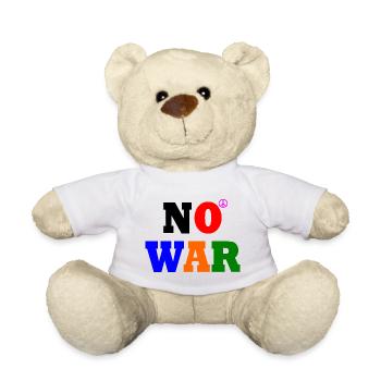 No war - Teddy Bear - white - Front