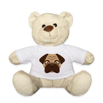 Carlin de chien - Nounours - blanc - Devant