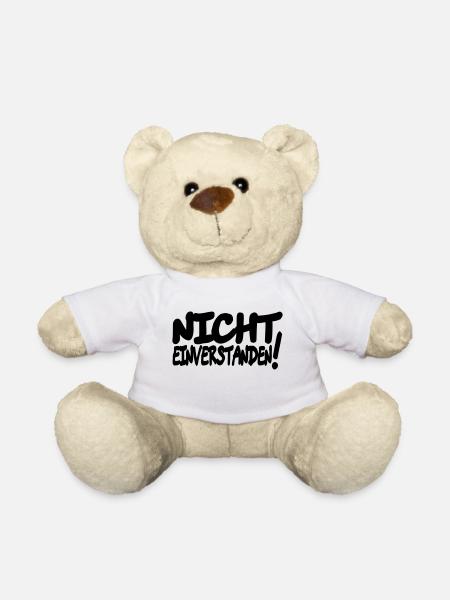 nicht einverstanden - Teddy - Weiß