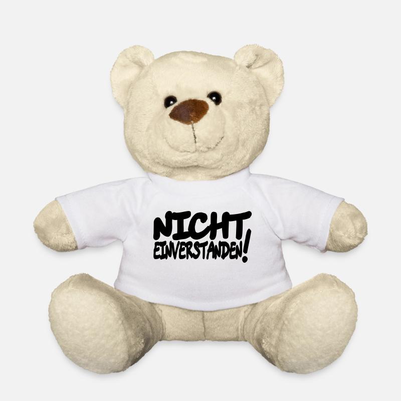 nicht einverstanden - Teddy - Weiß