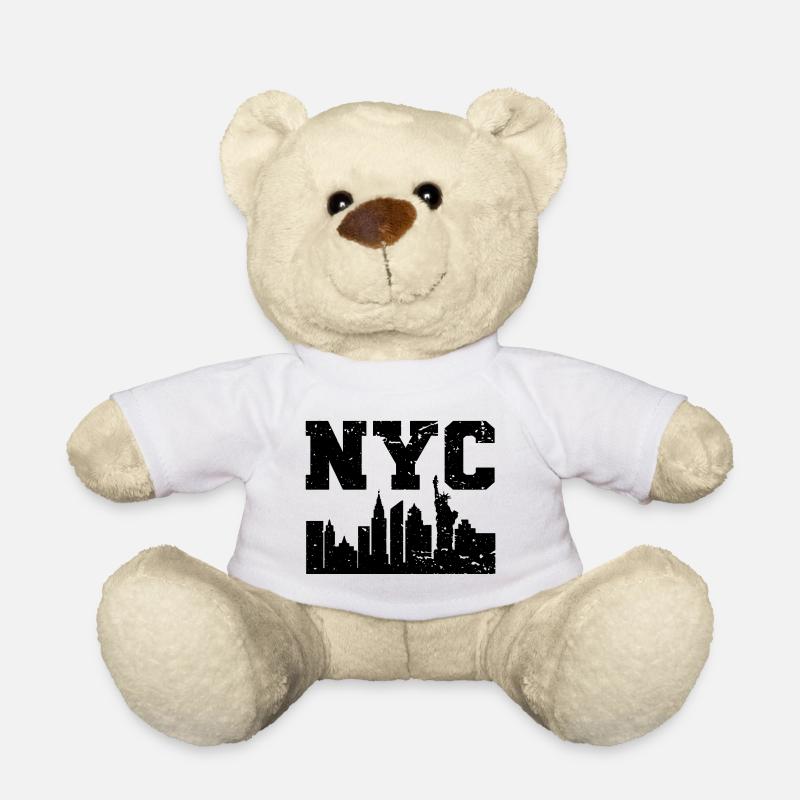 NYC New York Skyline - Teddy - Weiß