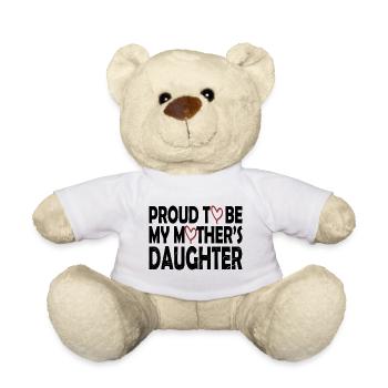 Fière d’être la fille de ma mère - Nounours - blanc - Devant
