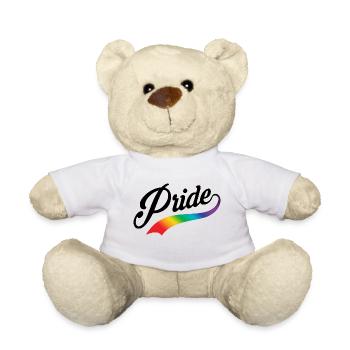 Pride-Schriftzug Logo - Teddy - Weiß - Vorne