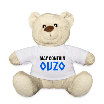 May Contain Ouzo - Teddy - Weiß - Vorne