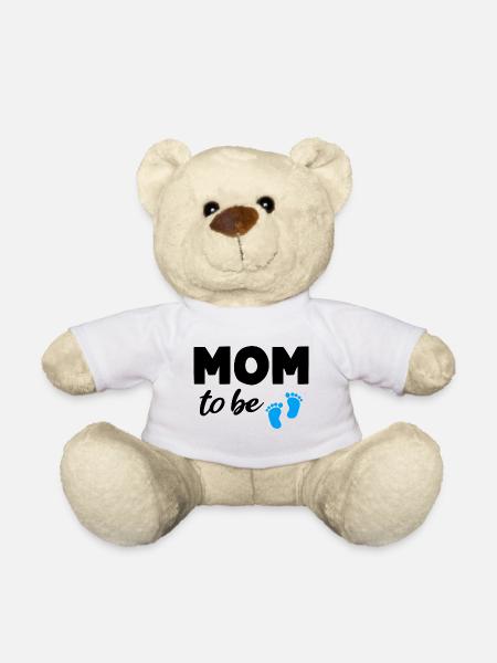 Mom to be Boy Mom Schwangerschaft Mama - Teddy - Weiß