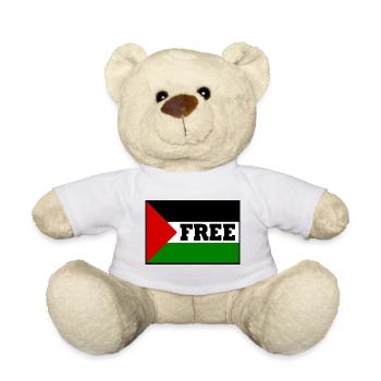 Free palestine - Teddy Bear - white - Front