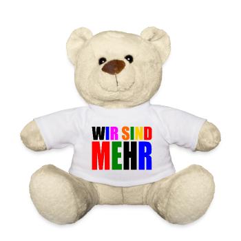 Wir sind mehr - Teddy - Weiß - Vorne