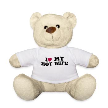 Liebe meiner heißen Frau - Teddy - Weiß - Vorne