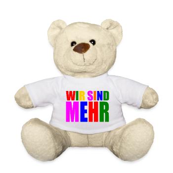 Wir sind mehr - Teddy - Weiß - Vorne