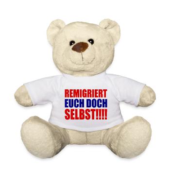 Remigrez vous-mêmes - Nounours - blanc - Devant