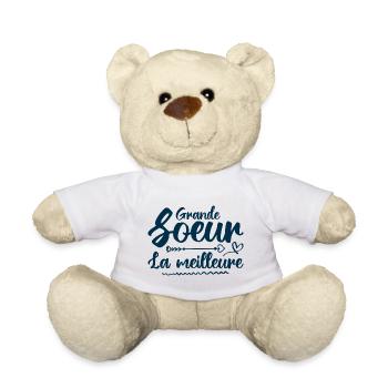 Meilleure grande sœur - Nounours - blanc - Devant