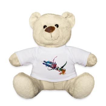 Saut à l’élastique #bungee - Nounours - blanc - Devant