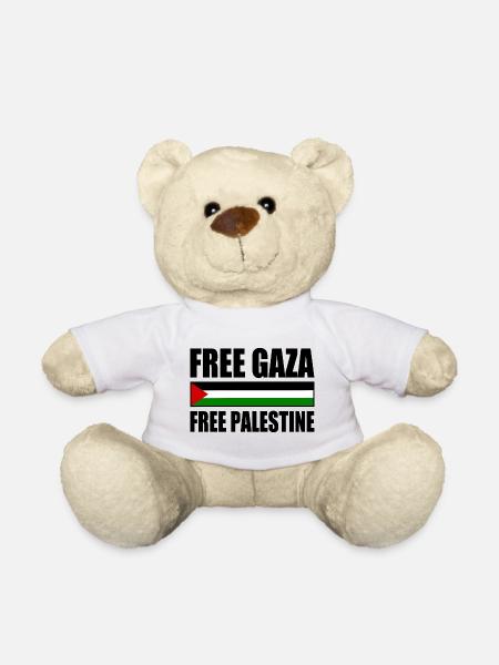 Free gaza free palestine - Nounours - blanc