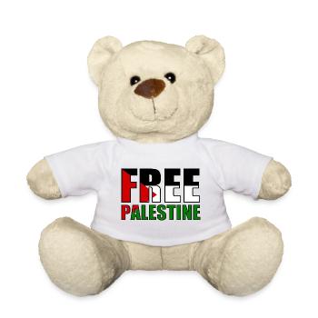 Free palestine - Nounours - blanc - Devant