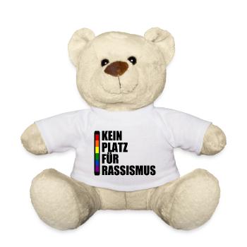kein platz für rassismus - Teddy - Weiß - Vorne