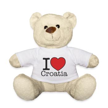 i love Croatia - Teddy Bear - white - Front
