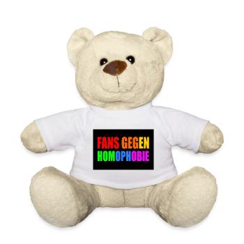 fans gegen homophobie - Teddy - Weiß - Vorne