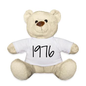 1976 Retro Style 1976 Birthday 1976 Vintage - Teddy Bear - white - Front