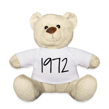 1972 Rétro Style 1972 Anniversaire 1972 Vintage - Nounours - blanc - Devant