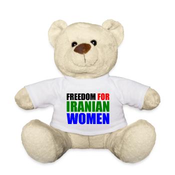 Freedom for iranian women - Teddy Bear - white - Front