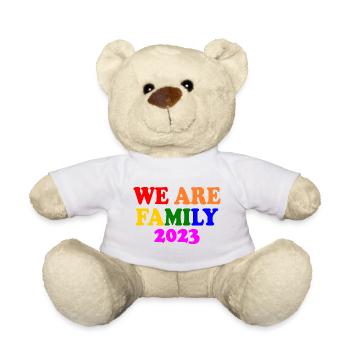 We are family 2023 - Nounours - blanc - Devant