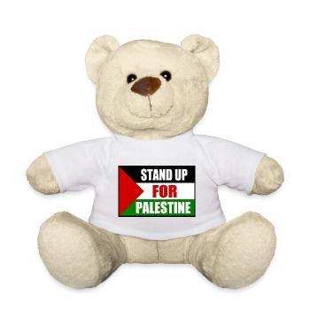 stand up for palestine - Teddy Bear - white - Front