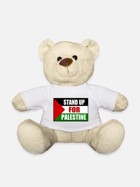 stand up for palestine - Teddy Bear - white