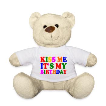 it's my birthday - Nounours - blanc - Devant