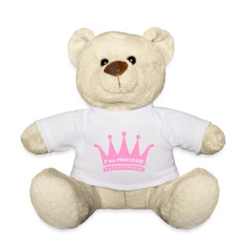 P'tite Princesse - Nounours - blanc - Devant