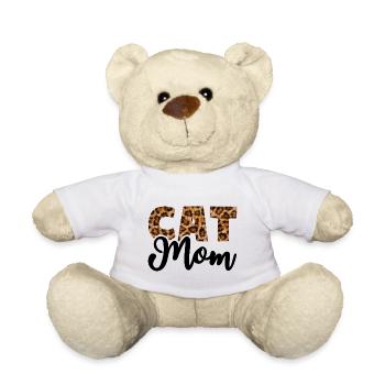 Cat Mom - Teddy Bear - white - Front