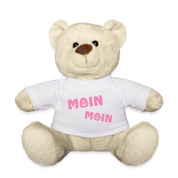 Moin Moin mit Anker - Teddy - Weiß - Vorne