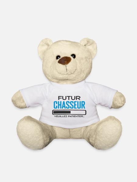 Futur Chasseur Idée Cadeau Chasseur Comme Papa - Nounours - blanc