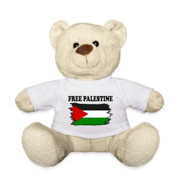 Free palestine - Nounours - blanc - Devant